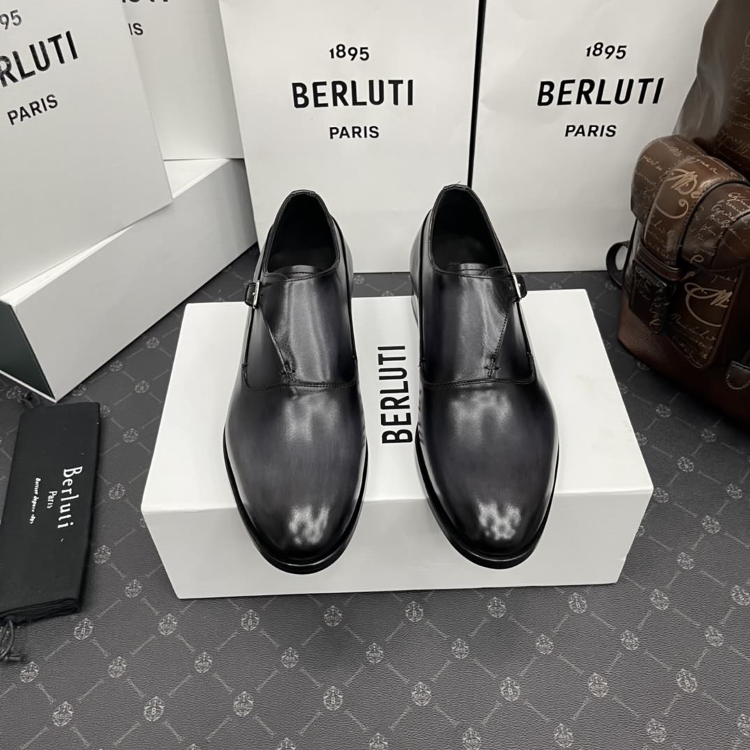 Berlut*/布魯提 手工精品男士正裝皮鞋