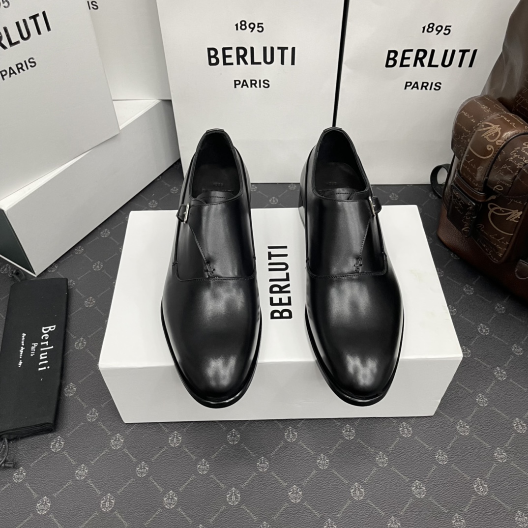 Berlut*/布魯提 手工精品男士正裝皮鞋
