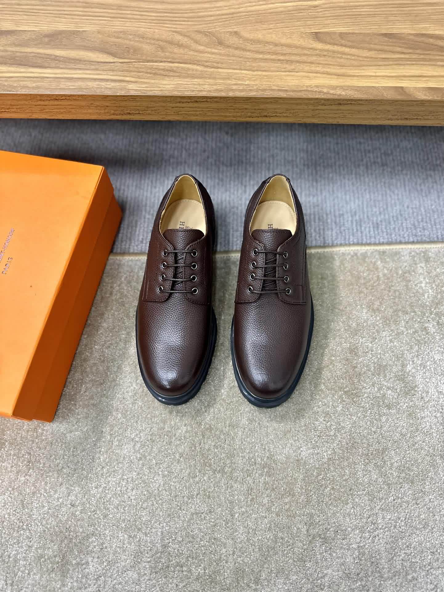 愛馬仕Herm&egrave;s  男士時尚休閒皮鞋