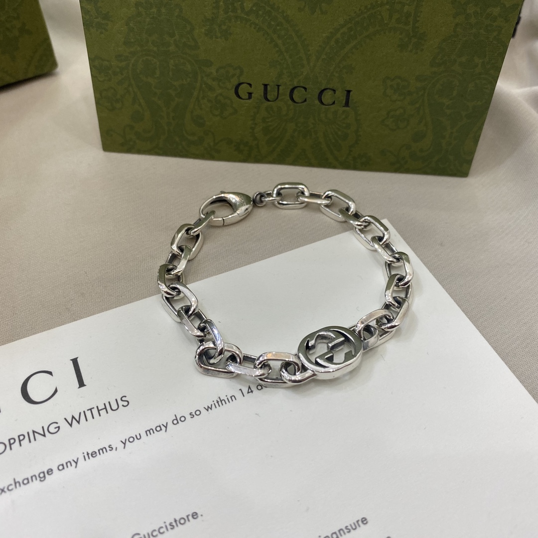 Gucci古馳互扣式雙G手鏈