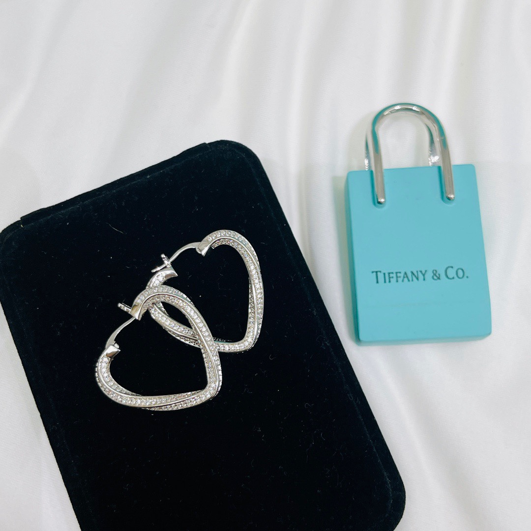 YSL 聖羅蘭 鑽石 愛心 耳釘