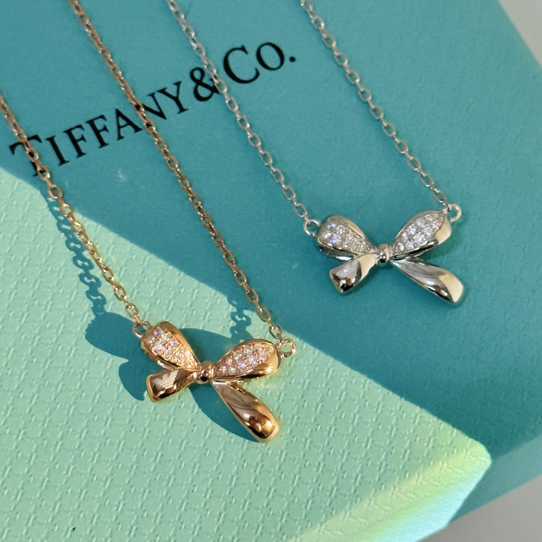 阿瑪尼Tiff家 聯名款 蝴蝶結 項鏈
