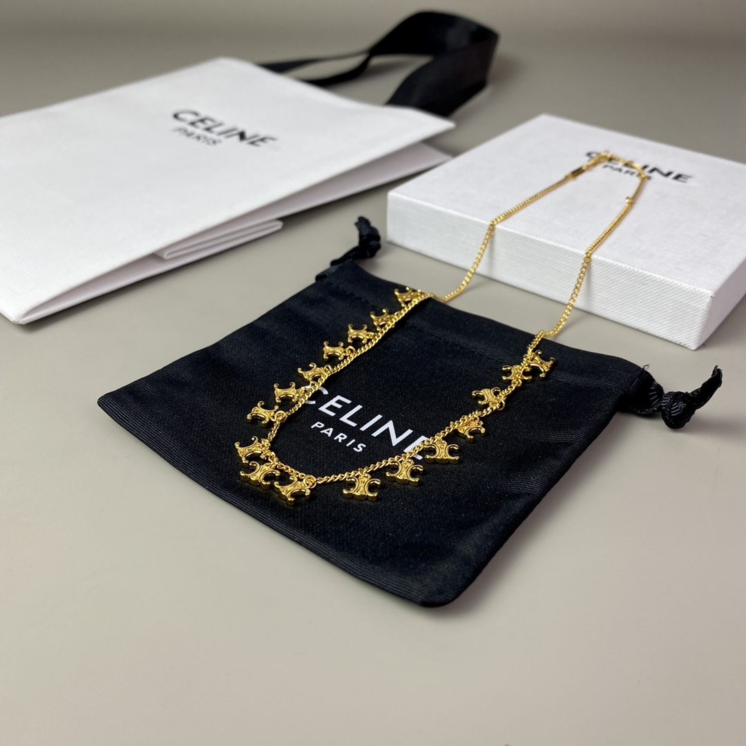 Celine 新款 凱旋門 項鏈