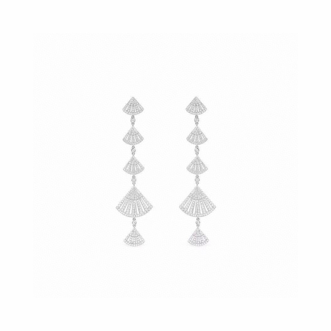 Apm monaco 五小扇子長款耳釘