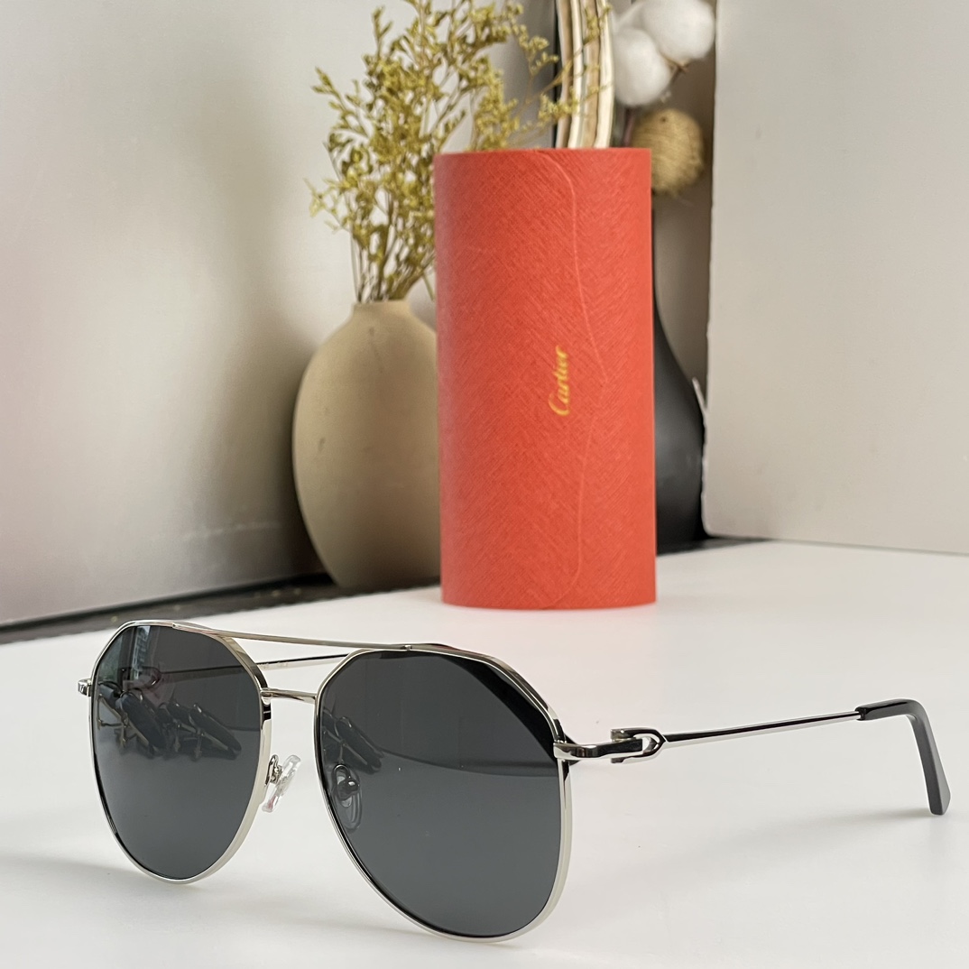 Cartier卡地亞 金屬蛤蟆太陽鏡