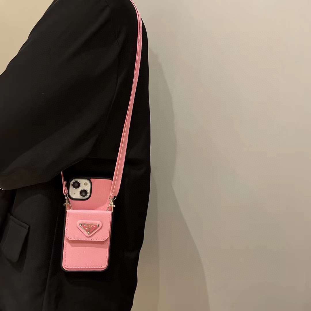 普拉達斜挎卡包手機殼