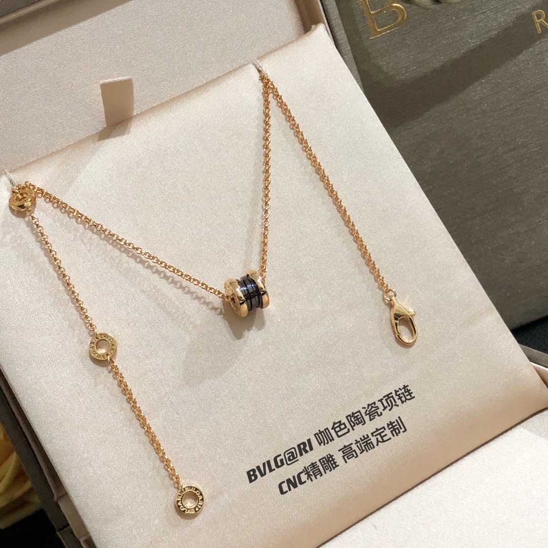 Bvlg@ri咖啡陶瓷小號項鏈