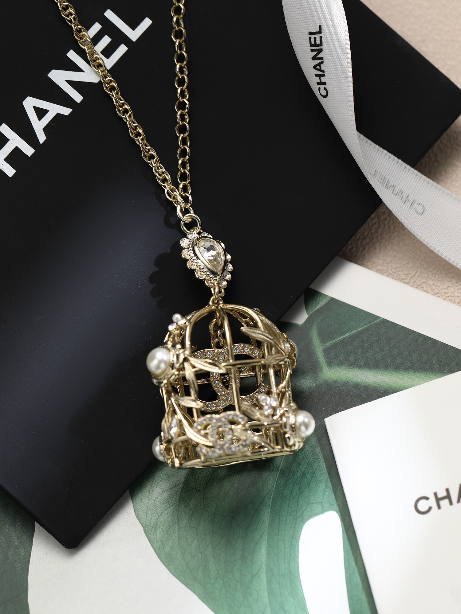 香奶奶22k 絕美鳥籠項鏈