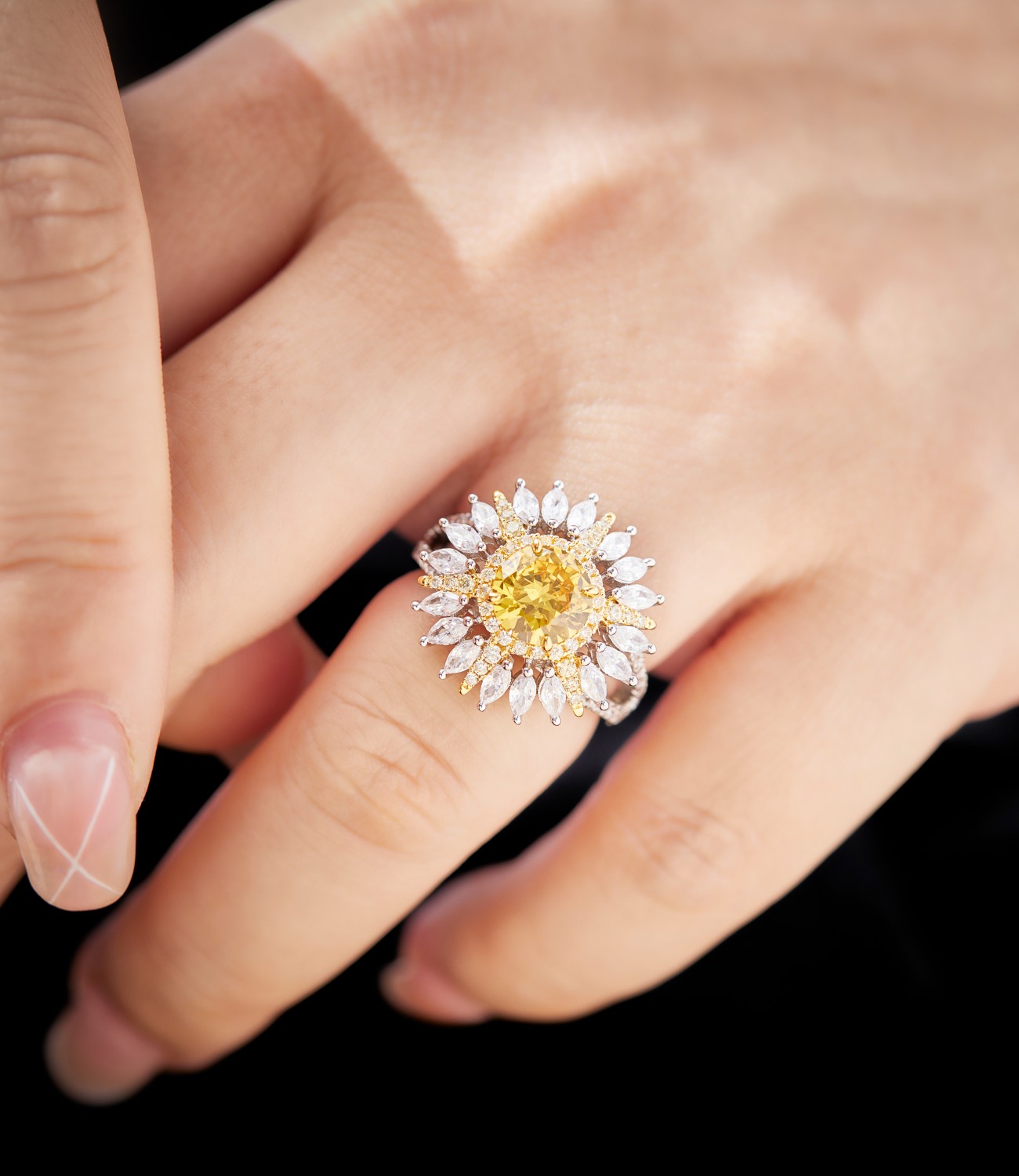 DB新款太陽花戒指